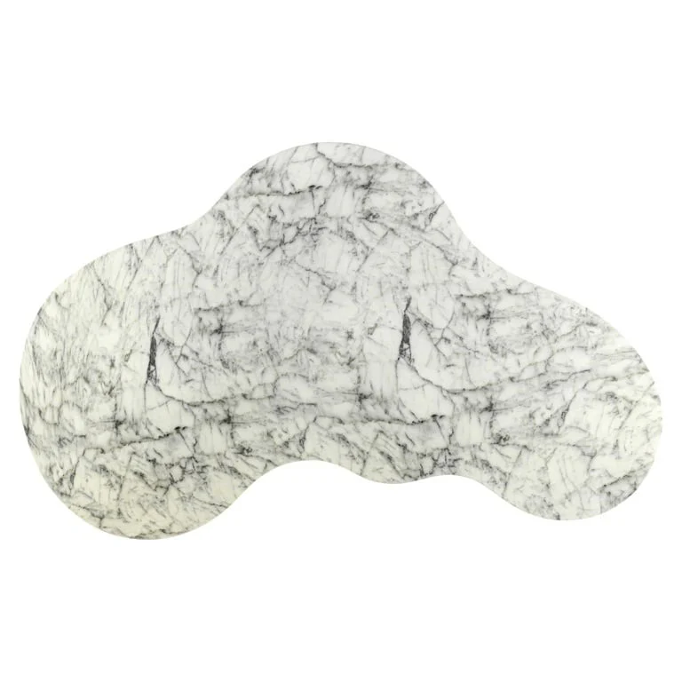 Richmond Interiors Rockyard Coffee Table – White Faux Marble - Image 2