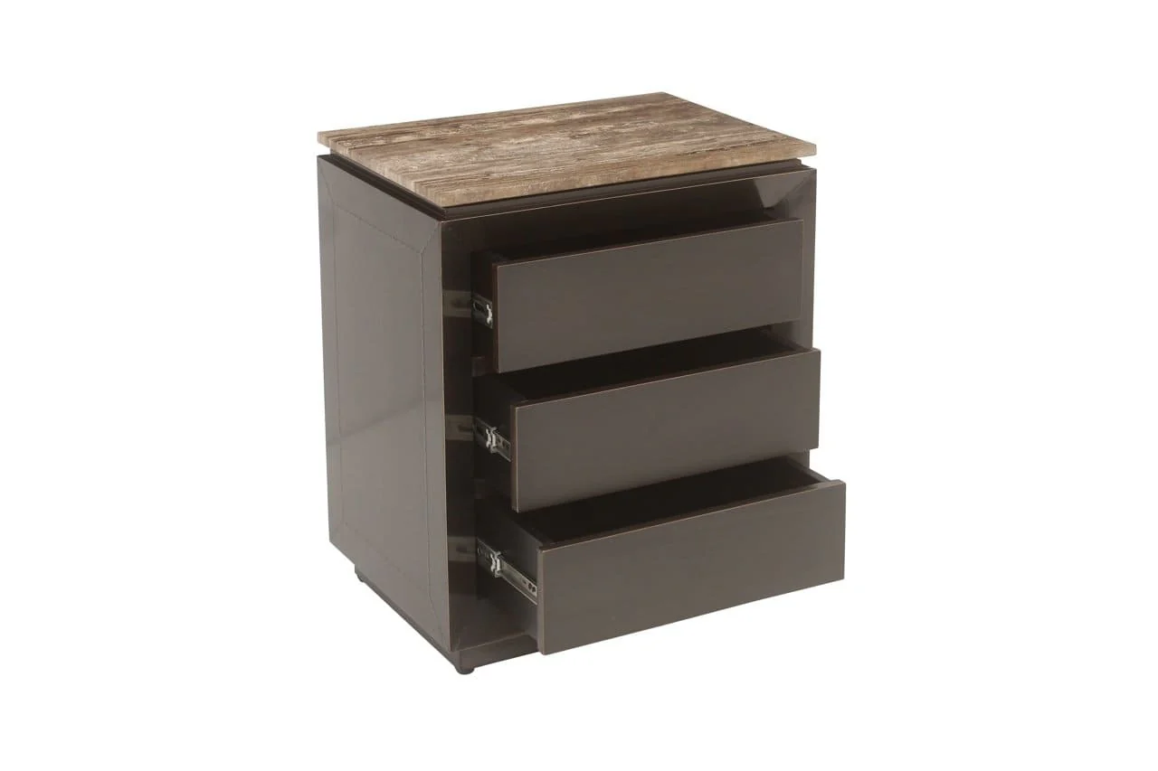 Richmond Interiors Russo Bedside Table - Image 3
