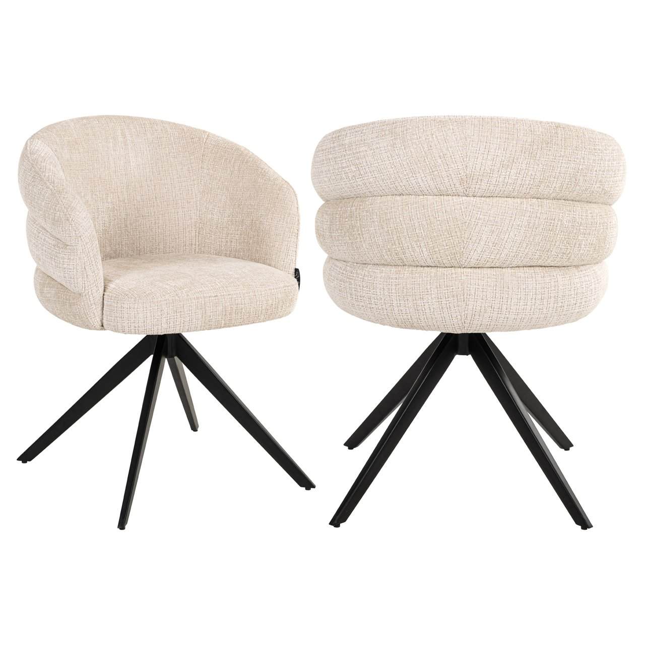 Richmond Interiors Serenity Swivel Chair – Niagara Beige - Image 9