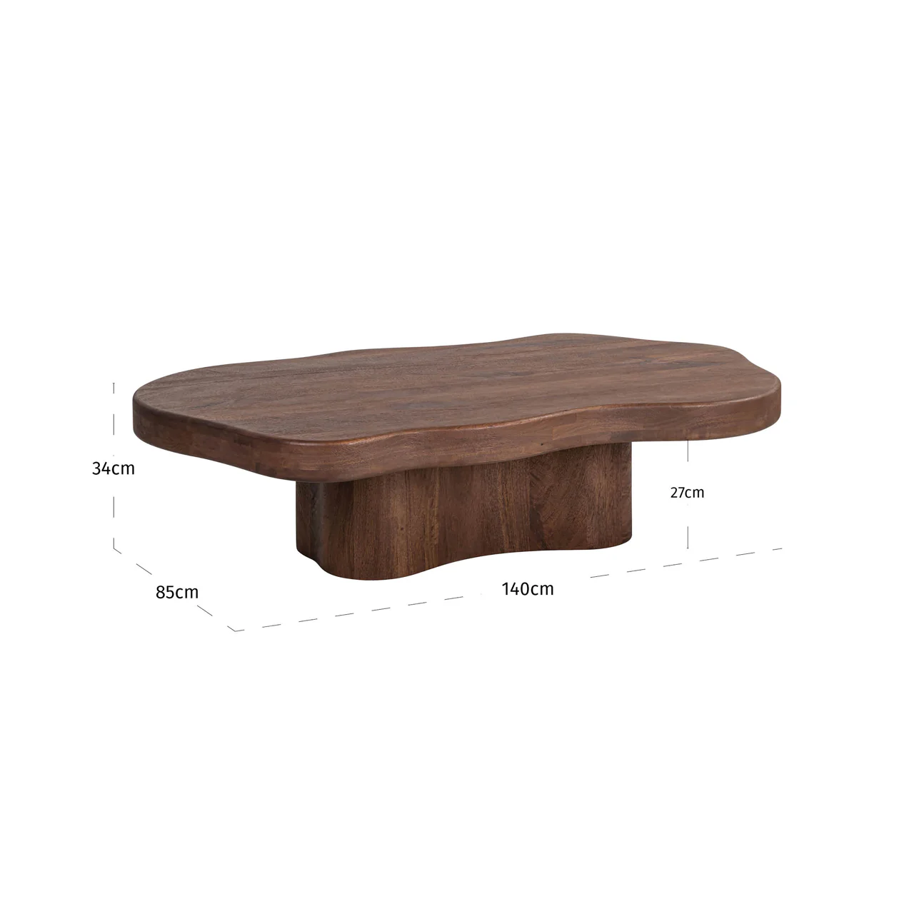 Richmond Interiors Sherman Coffee Table – Spicebrown - Image 5