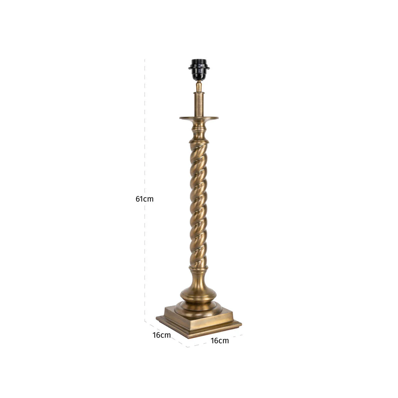 Richmond Interiors Slone Table Lamp – Antique Brass - Image 3