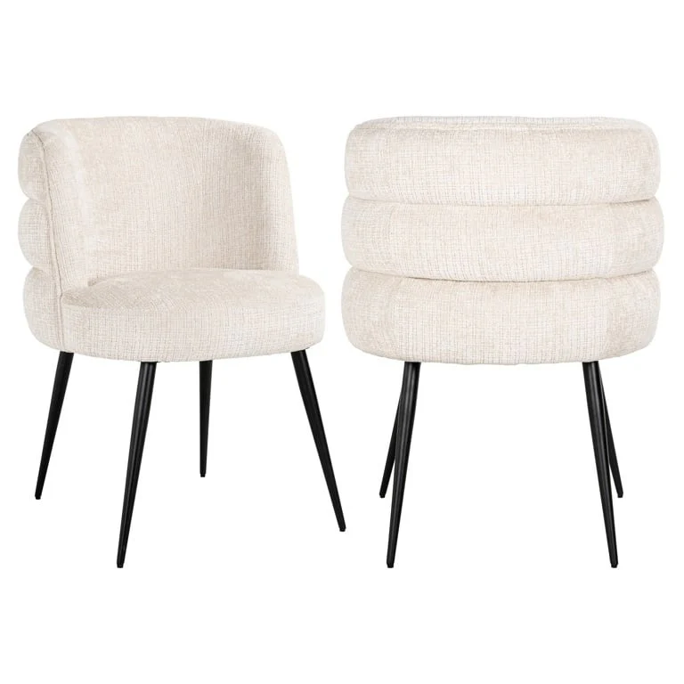 Richmond Interiors Stella Chair – Beige Chenille - Image 2