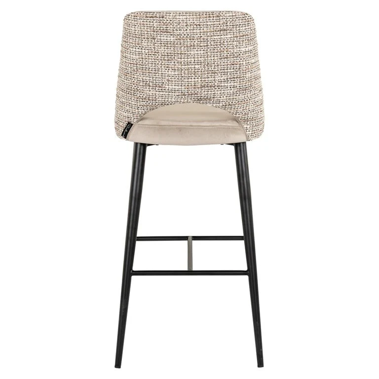 Richmond Interiors Tabitha Bar Stool – Trendy Nature and Quartz Khaki - Image 5