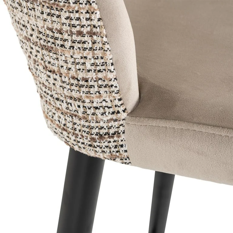 Richmond Interiors Tabitha Bar Stool – Trendy Nature and Quartz Khaki - Image 8