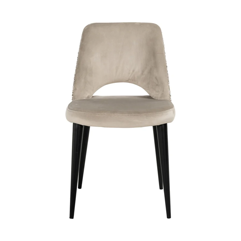 Richmond Interiors Tabitha Dining Chair in Trendy Nature and Quartz Khaki – Set of 2