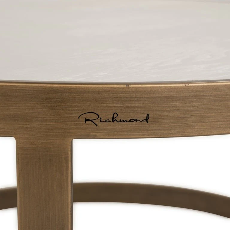 Richmond Interiors Whitebone Coffee Table – Set of 2 - Image 3