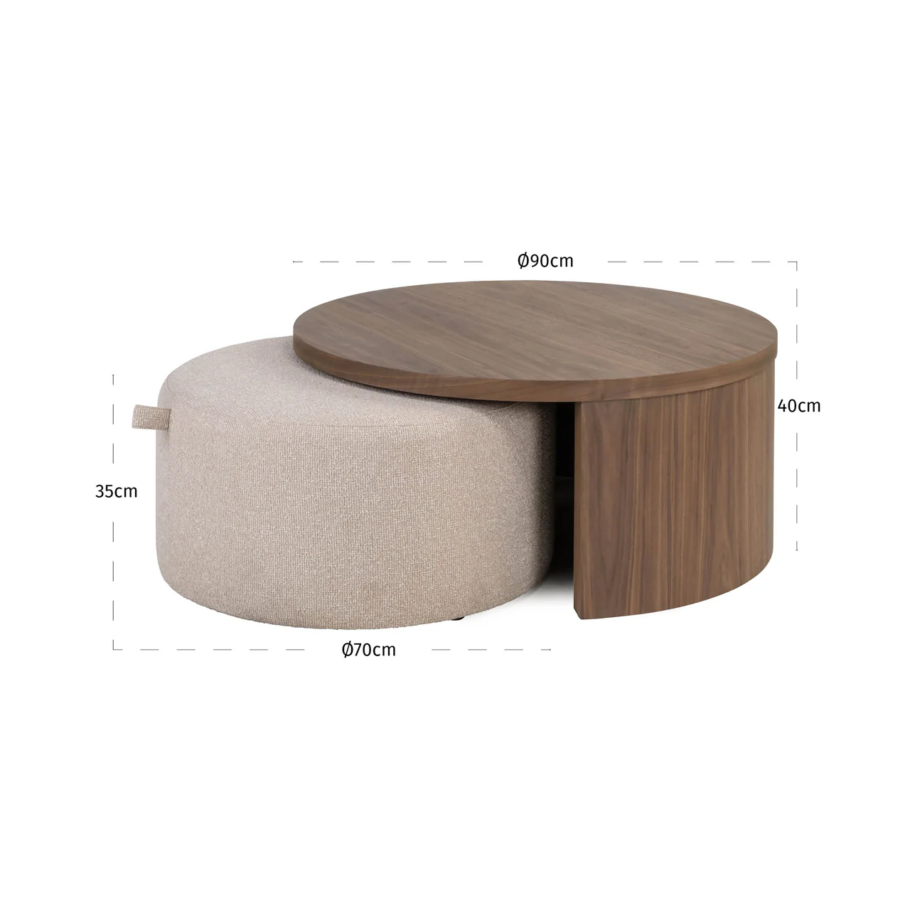 Richmond Interiors Windsor Coffee Table – Set of 2 - Image 8