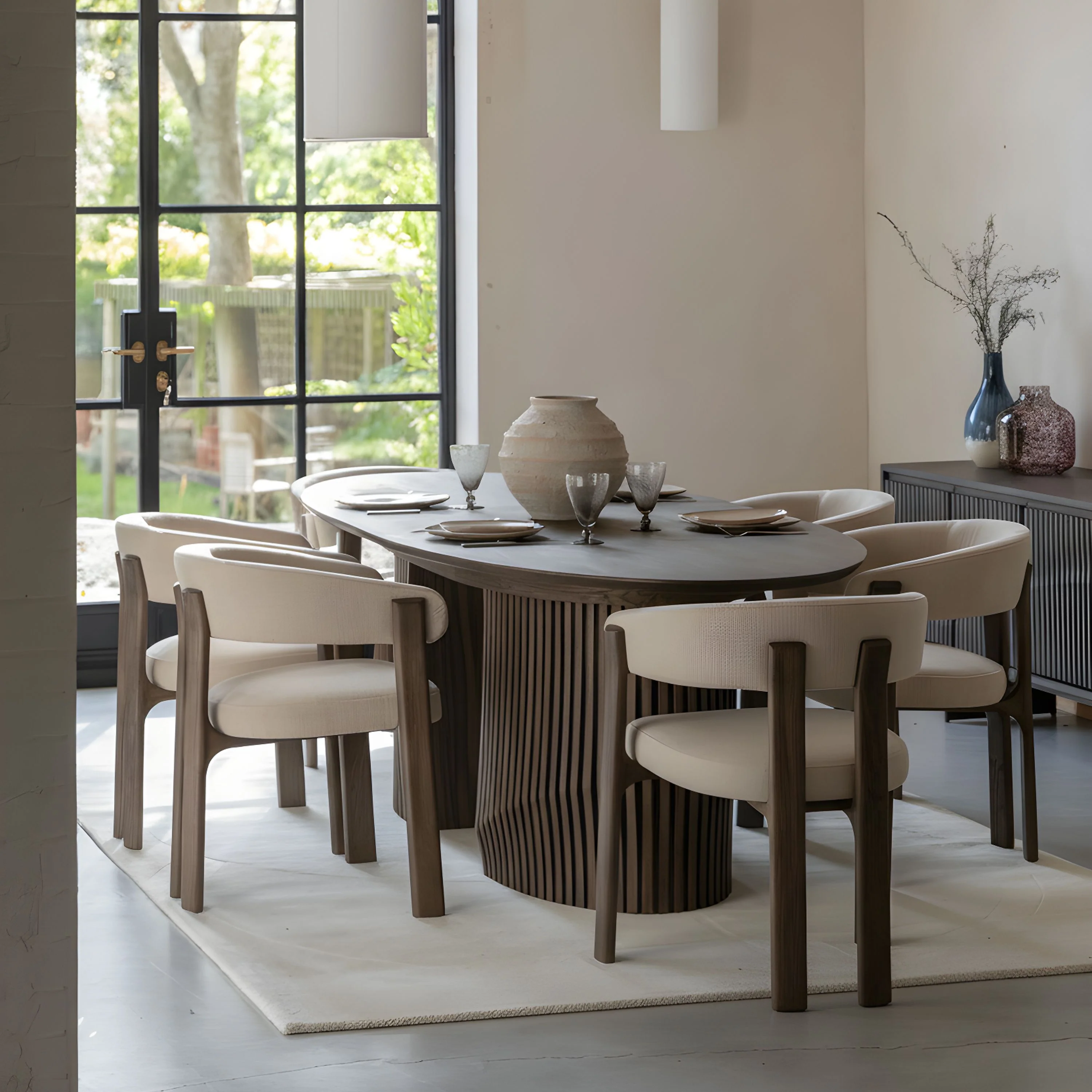 Roman Extending Dining Table - Oval - Image 8