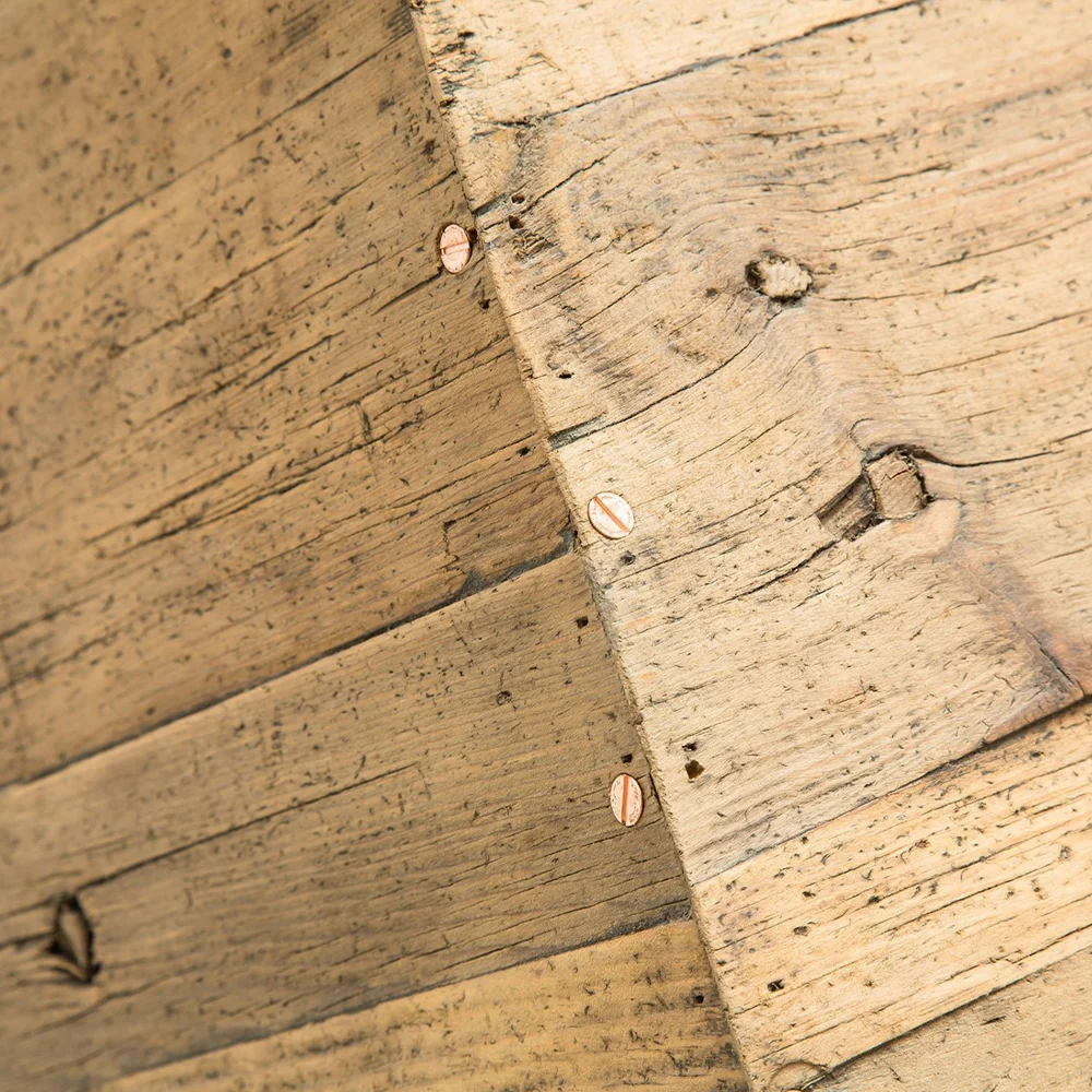 Rusi Floor Lamp with Pine Wood and Copper - Image 3