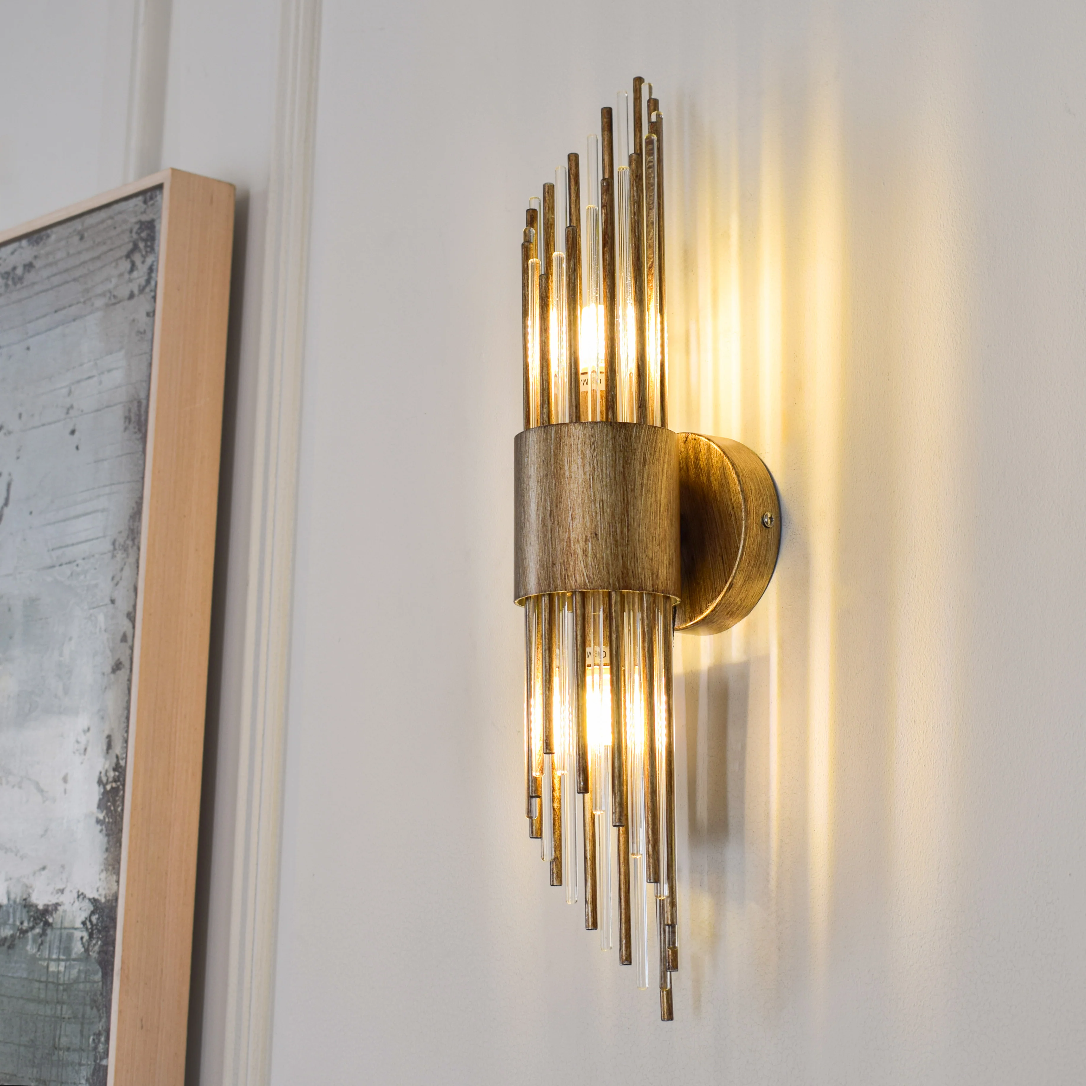 RV Astley Alness Wall Lamp – Antique Gold - Image 2