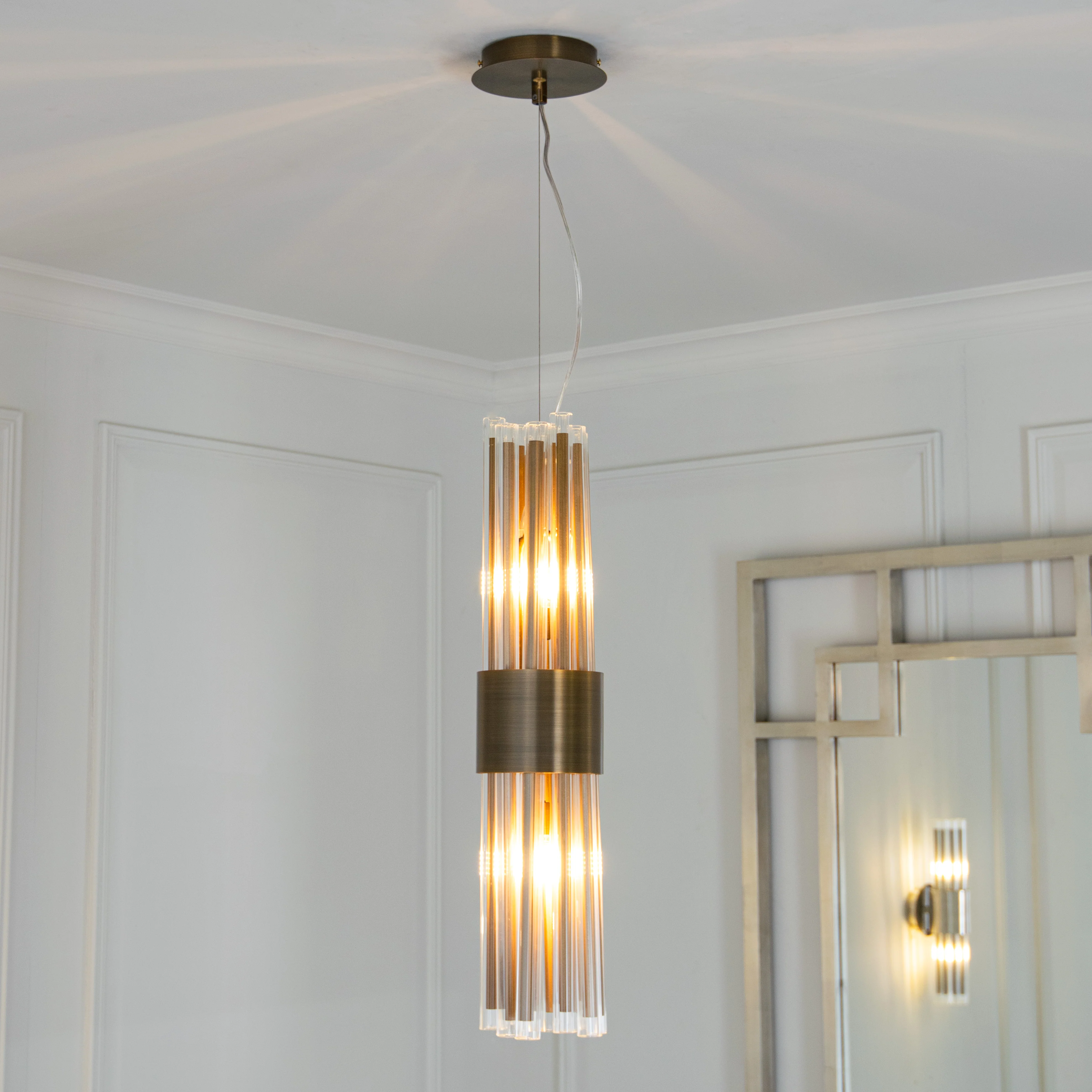 RV Astley Colmar Pendant Light – Antique Brass - Image 2