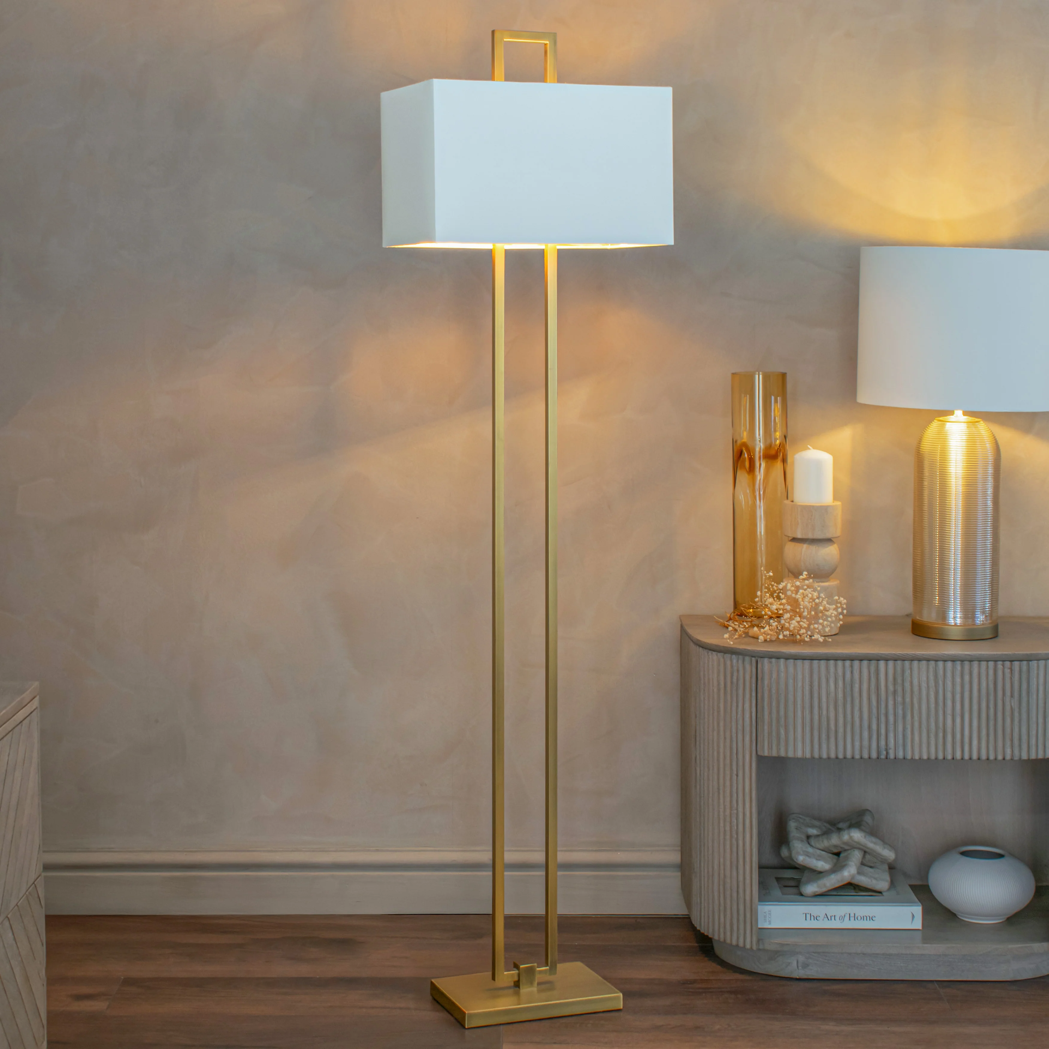 RV Astley Danby Floor Lamp – Antique Brass - Image 2