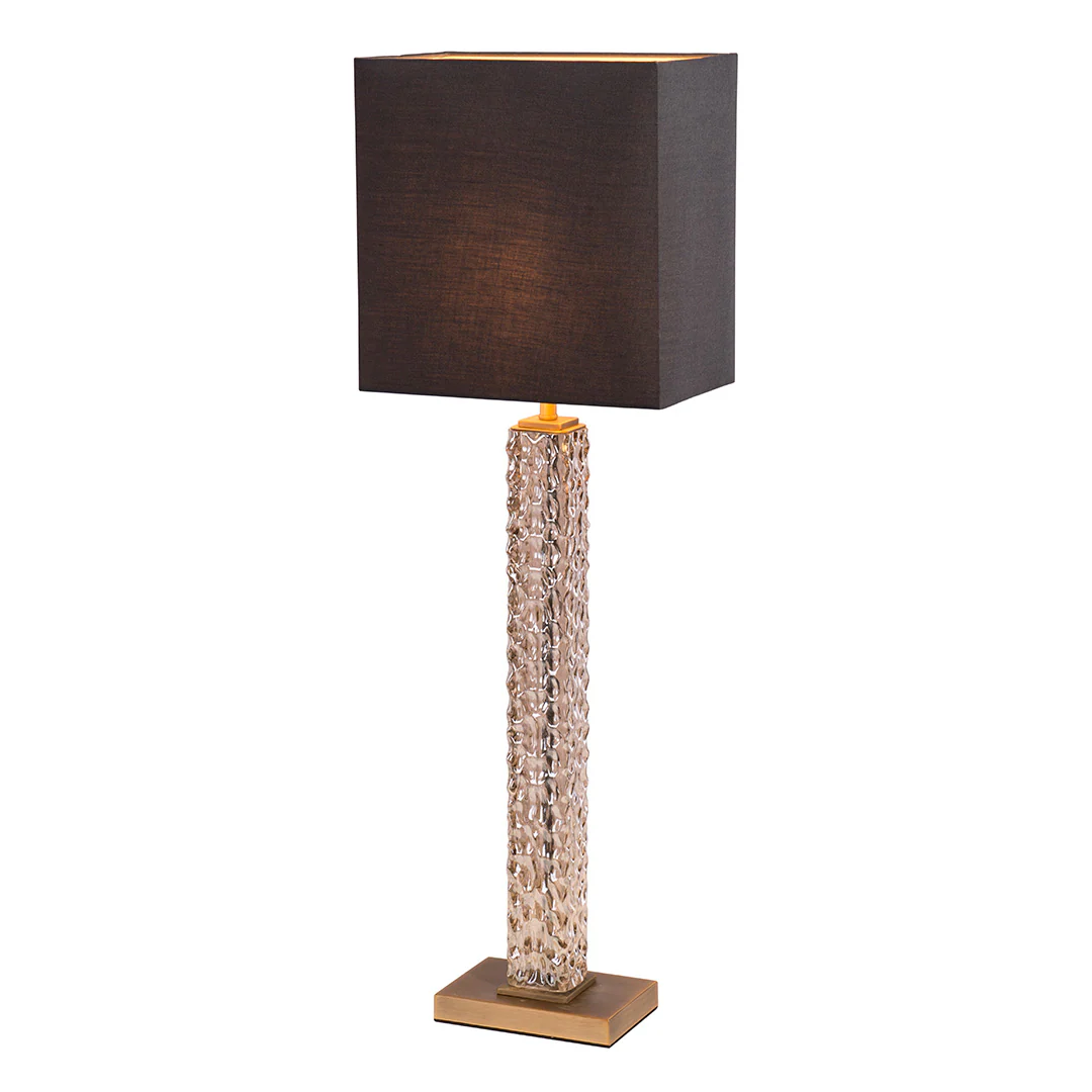 RV Astley Eilena Table Lamp – Antique Brass and Cognac