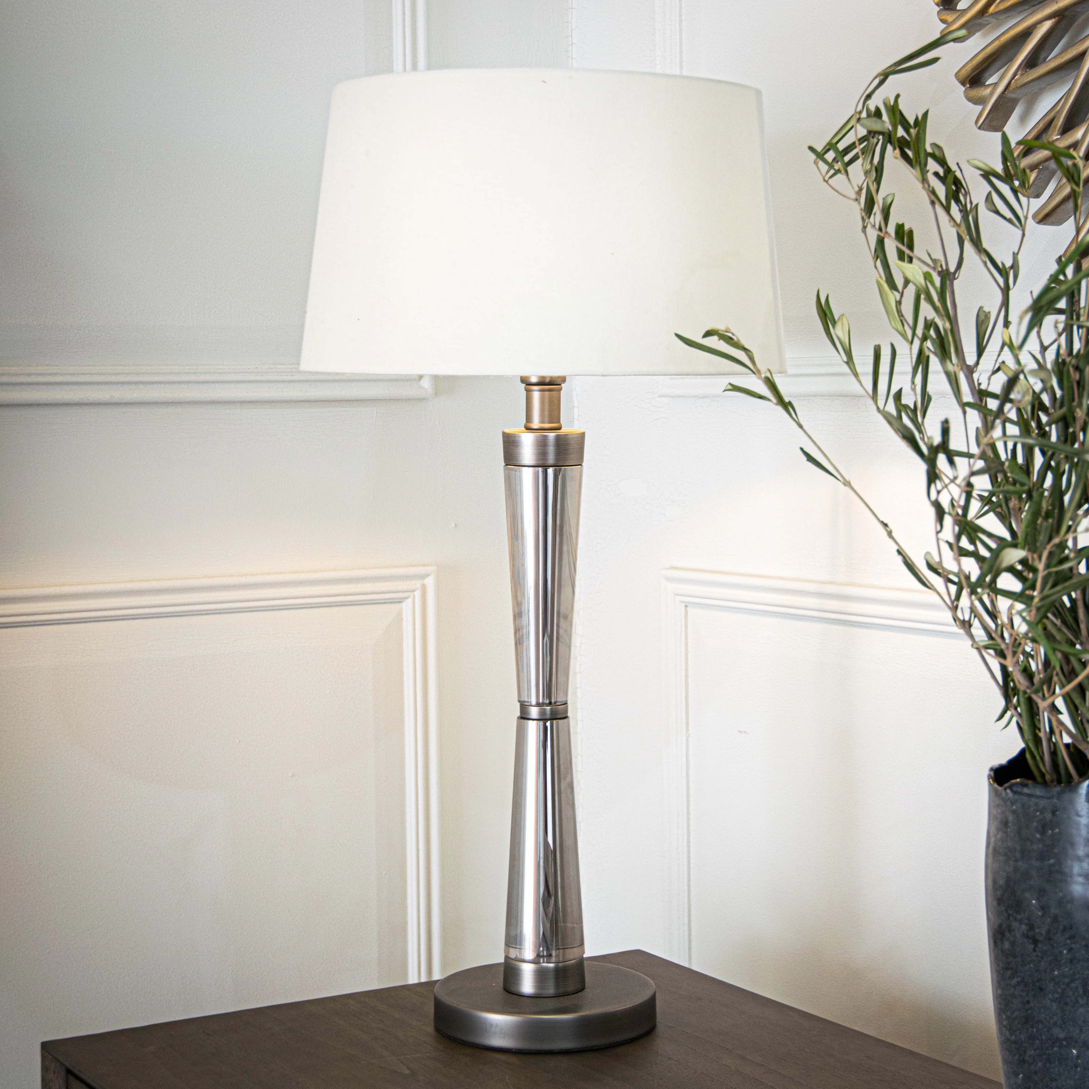 RV Astley Nelle Table Lamp – Smoke Crystal and Gunmetal - Image 2
