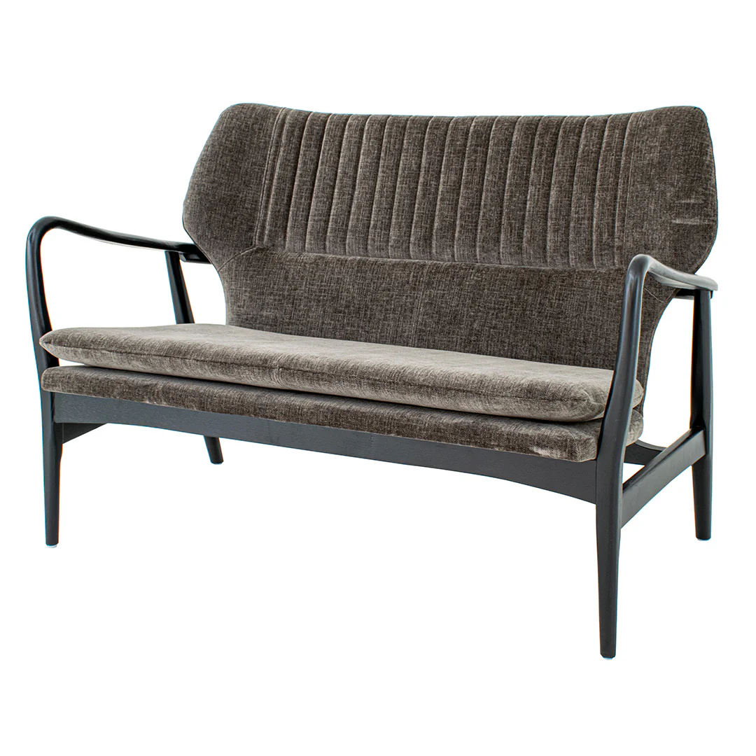 RV Astley Oakham 2-Seater Chair – Mouse Chenille