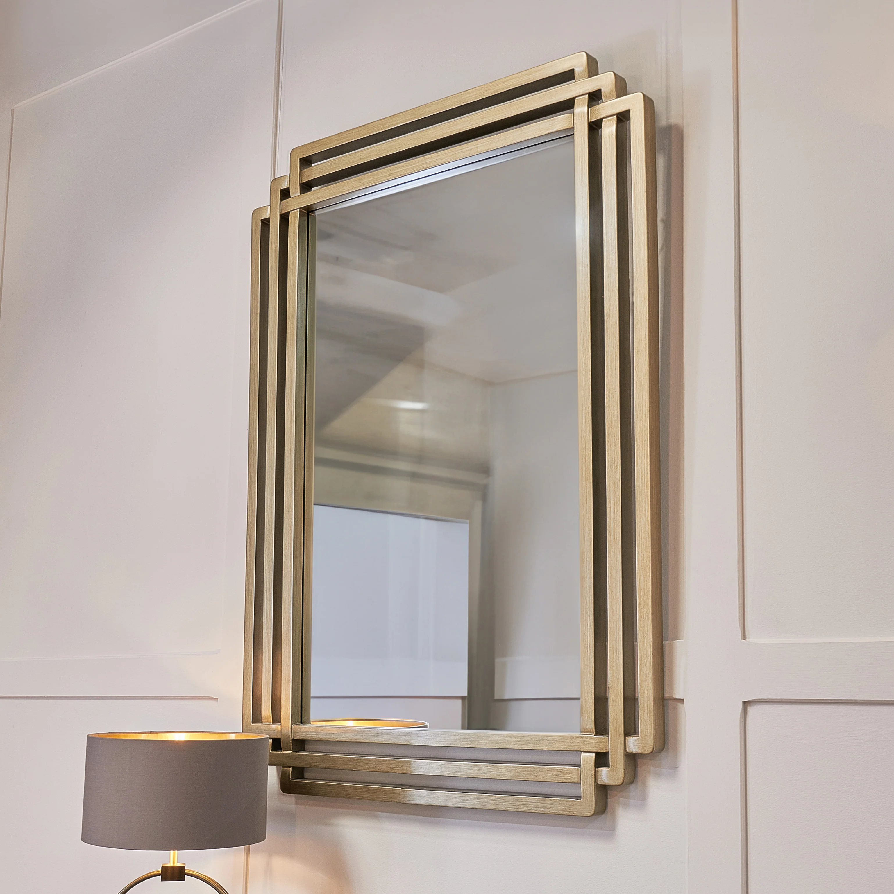 RV Astley Oswin Mirror – Champagne Silver - Image 2