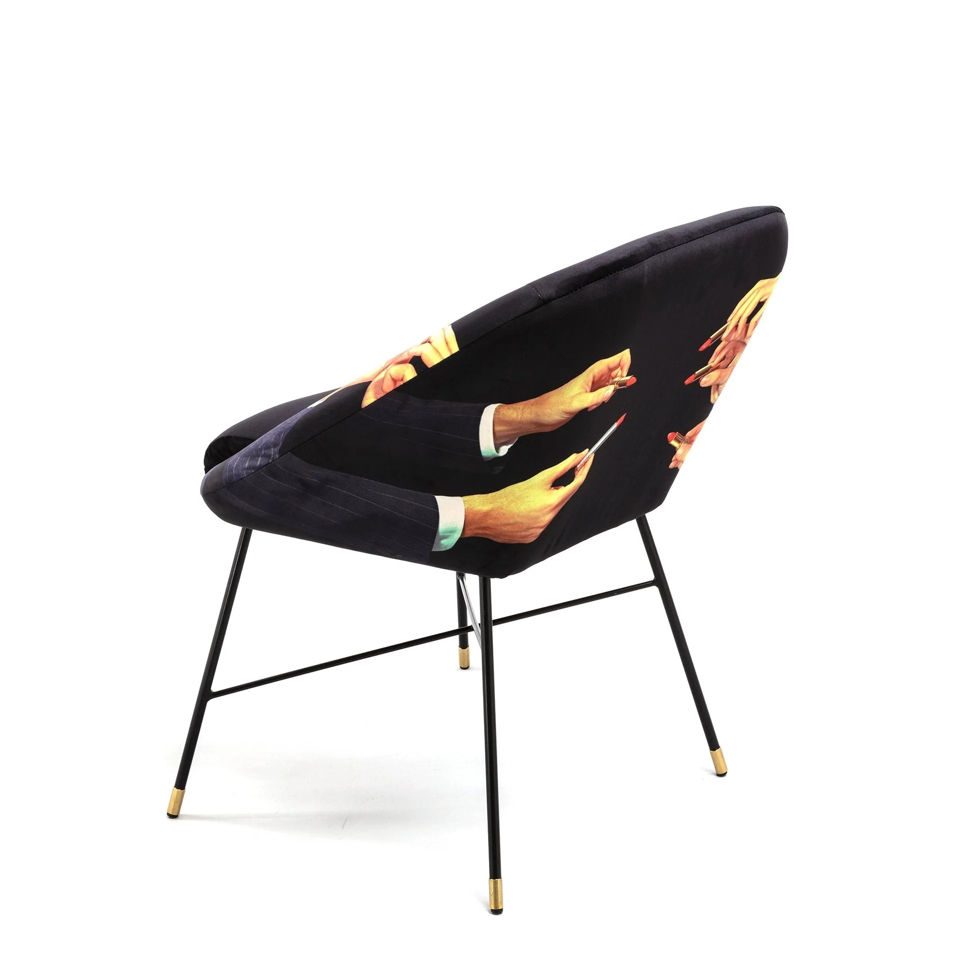 Seletti Lipstick Padded Chair – Black - Image 5