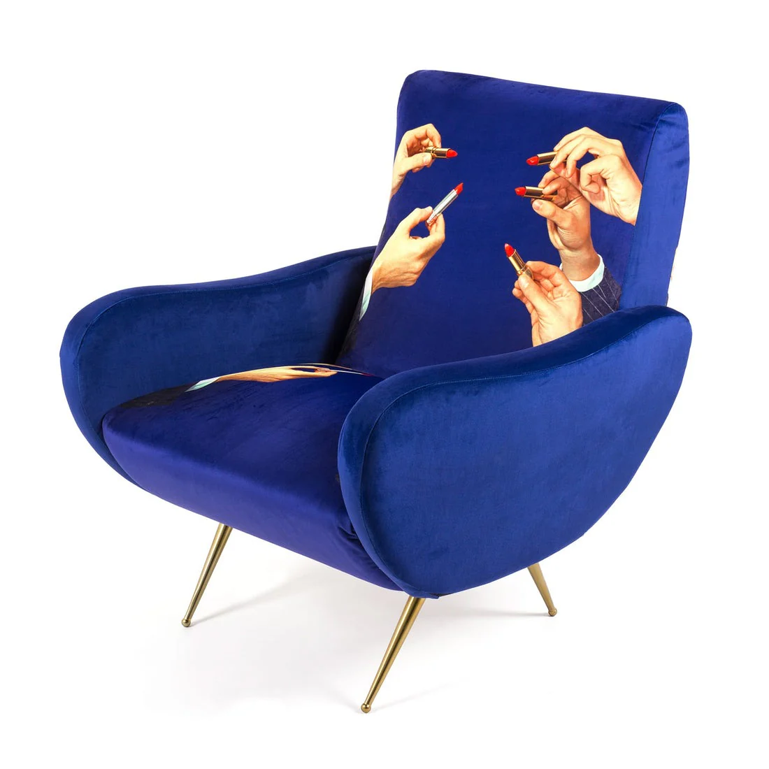 Seletti Lipstick Print Armchair - Image 3