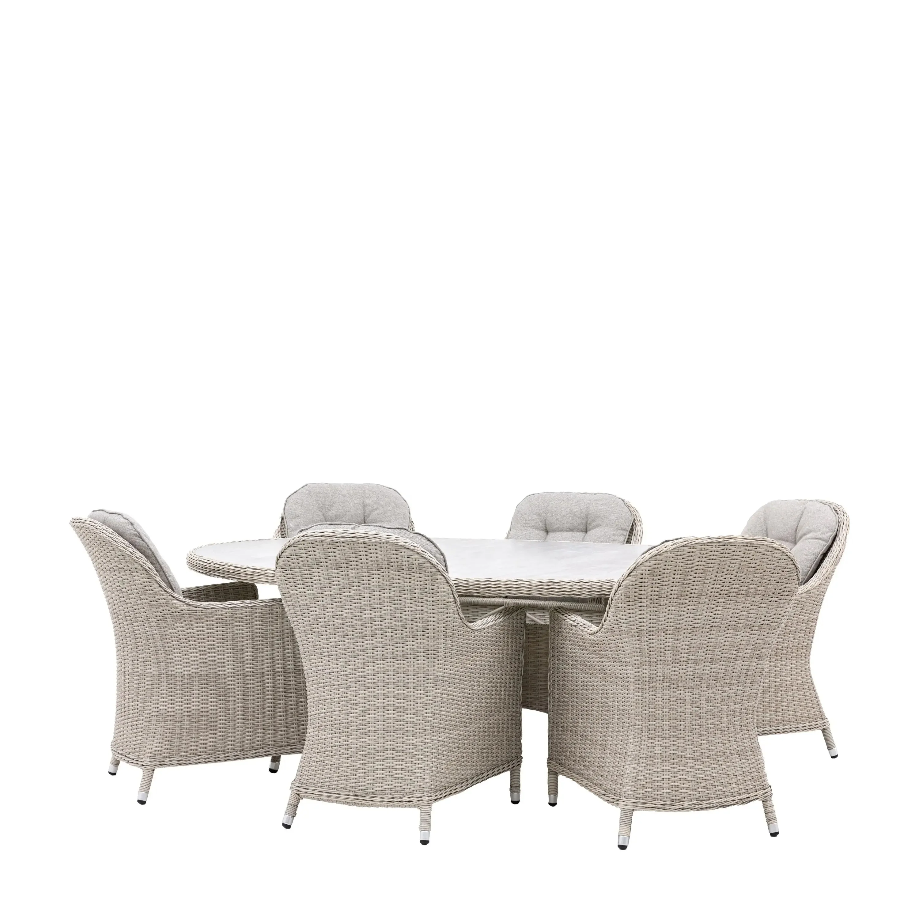 Silvester Oval Dining Set – 6 Seater - Image 3