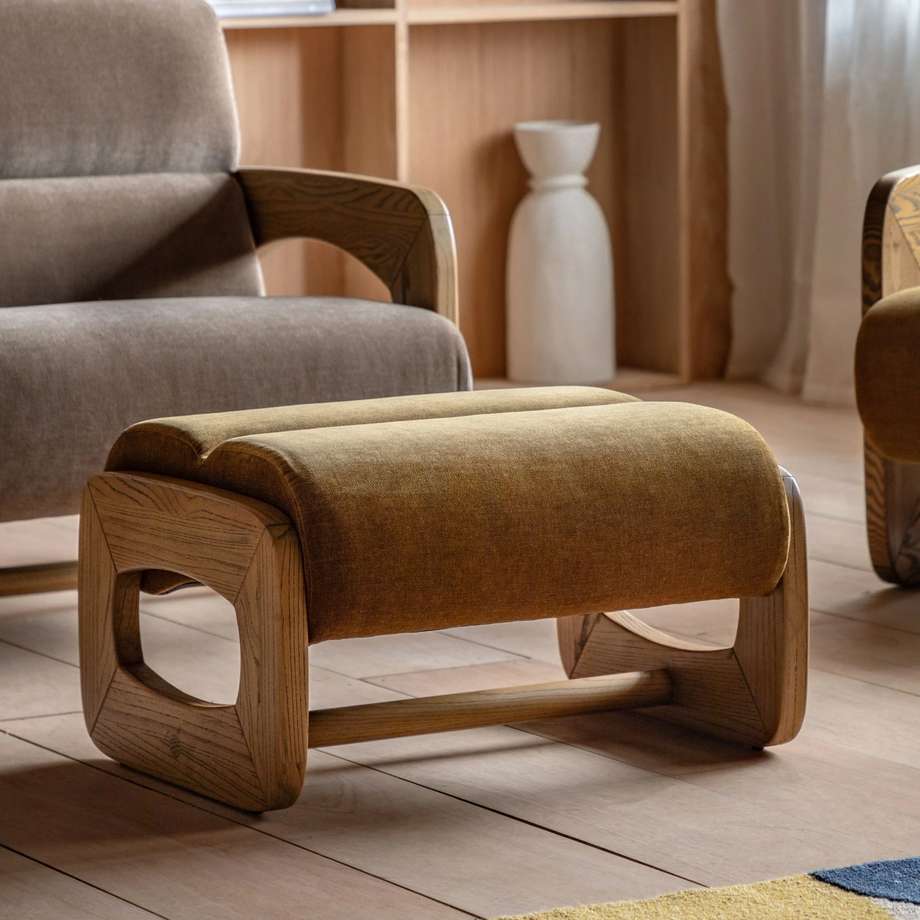 Solace Footstool – Verona Golden - Image 8