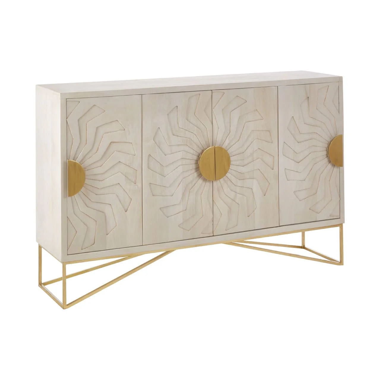 Solana Sideboard – Whitewashed Mango Wood - Image 2