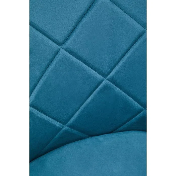 Sophia Dining Chair in Blue Velvet and Gold Metal - Image 8