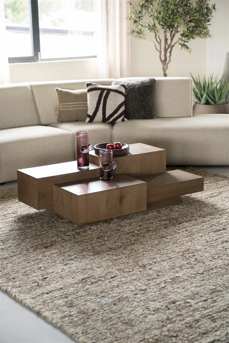 Stetson rectangular Coffee Table – Brown - Image 2