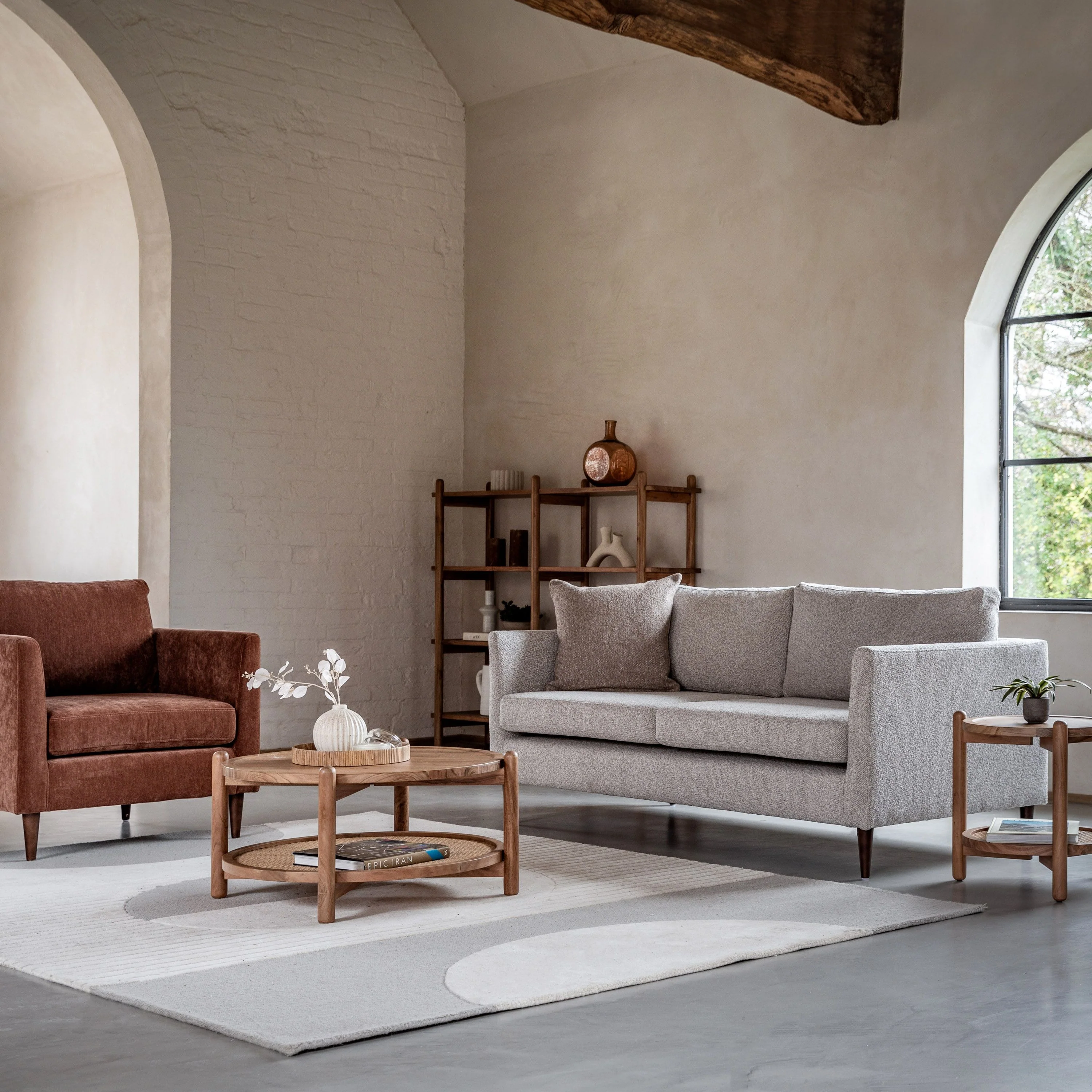 Sutherland 3-Seater Sofa – Natural - Image 9