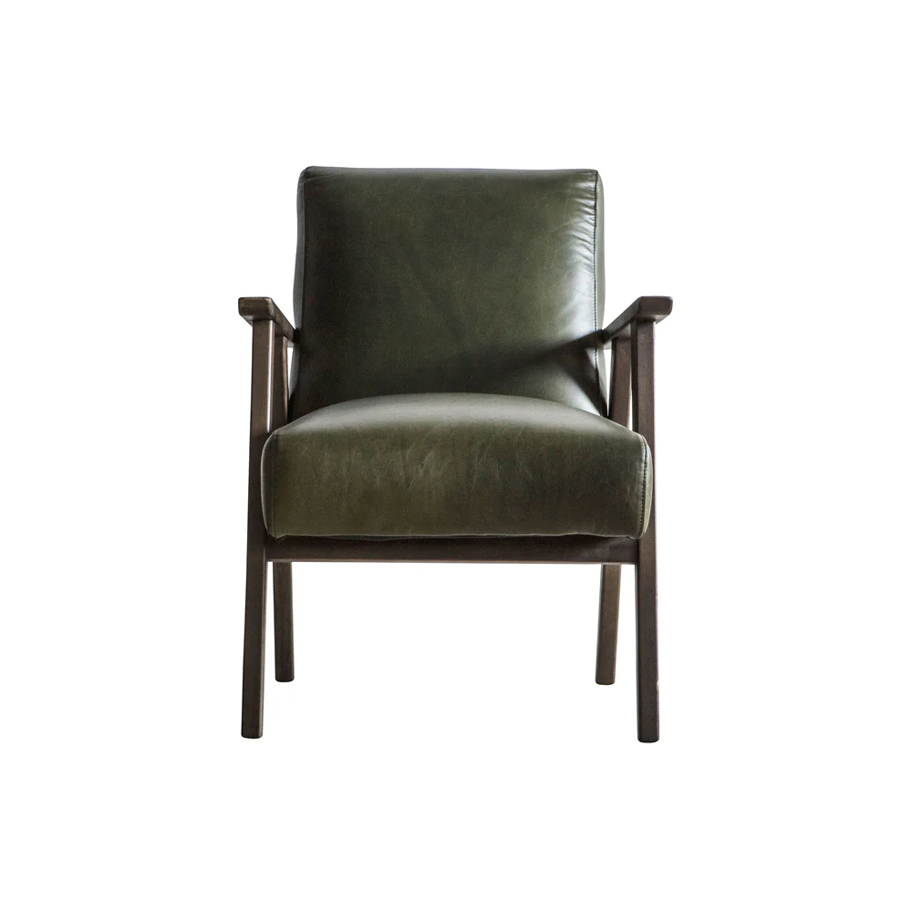 Sutton Armchair – Heritage Green Leather