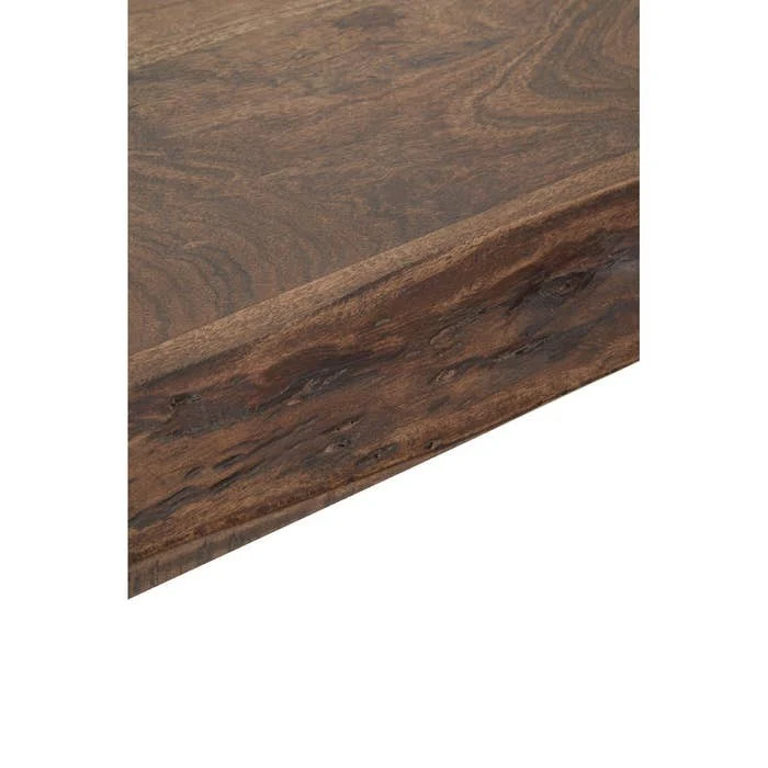 Sutton Dining Table in Wood and Stainless Steel - Image 4
