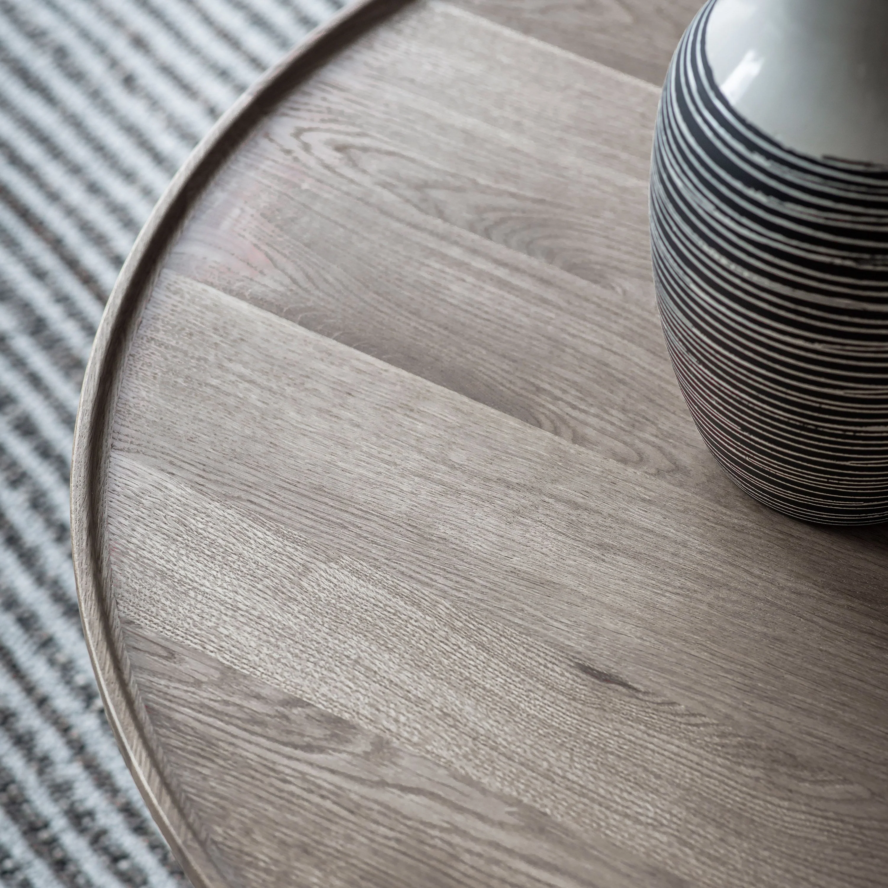 Terrell Round Coffee Table – Grey - Image 2