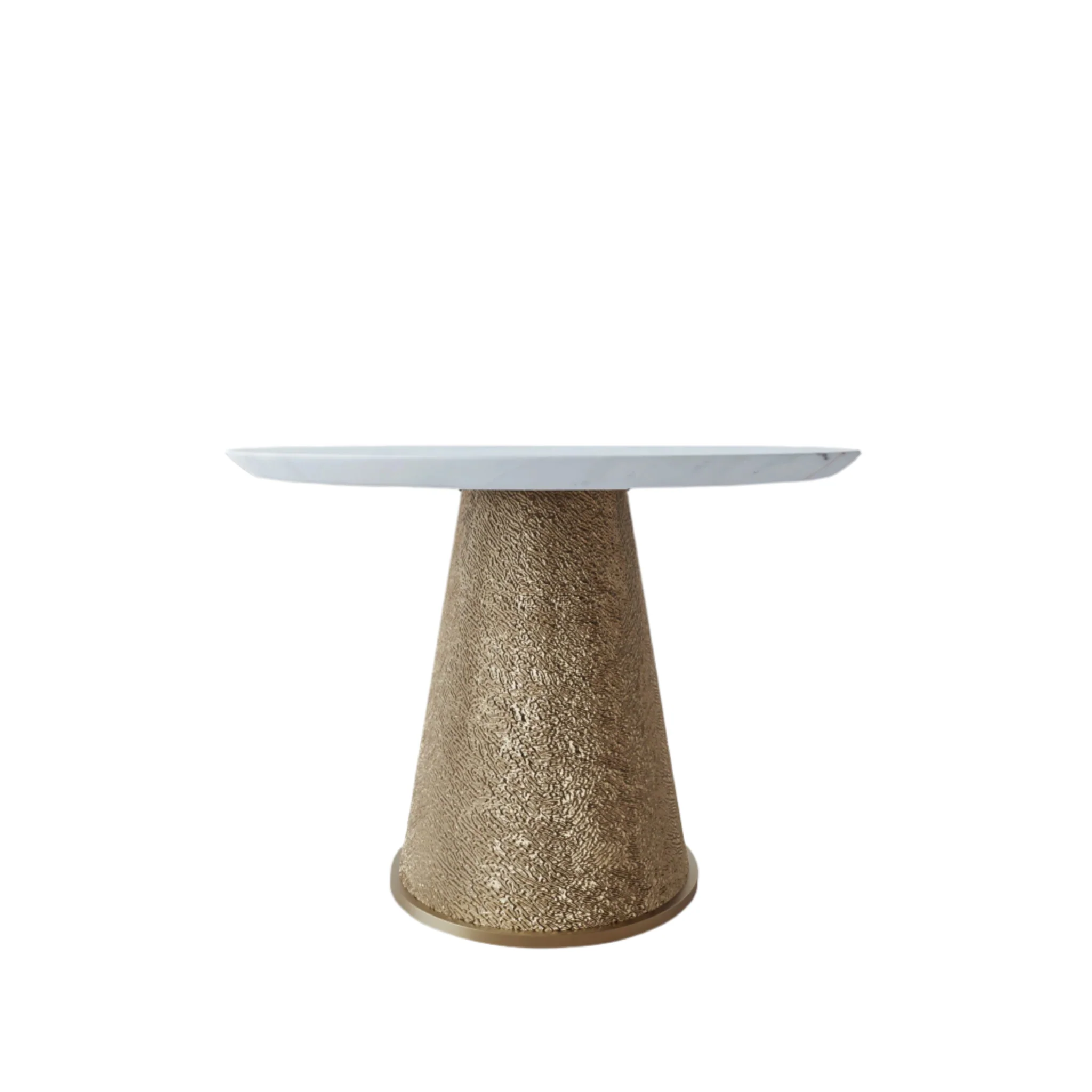 That's Living Zain Dining Table – 110cm – Burnished Brass