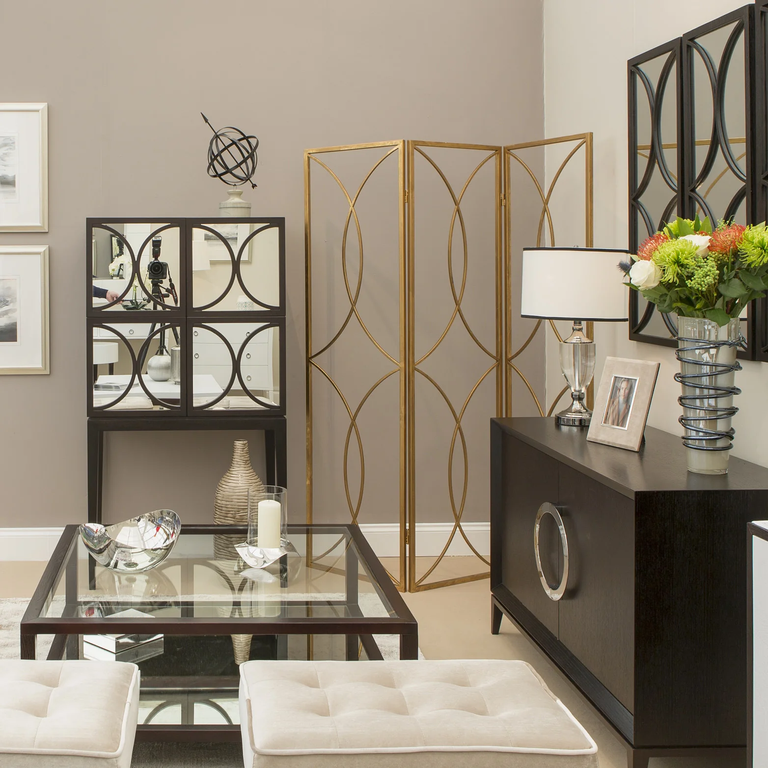Liang & Eimil Rochel Sideboard with Quartered Oak Veneer and Chrome - Image 3