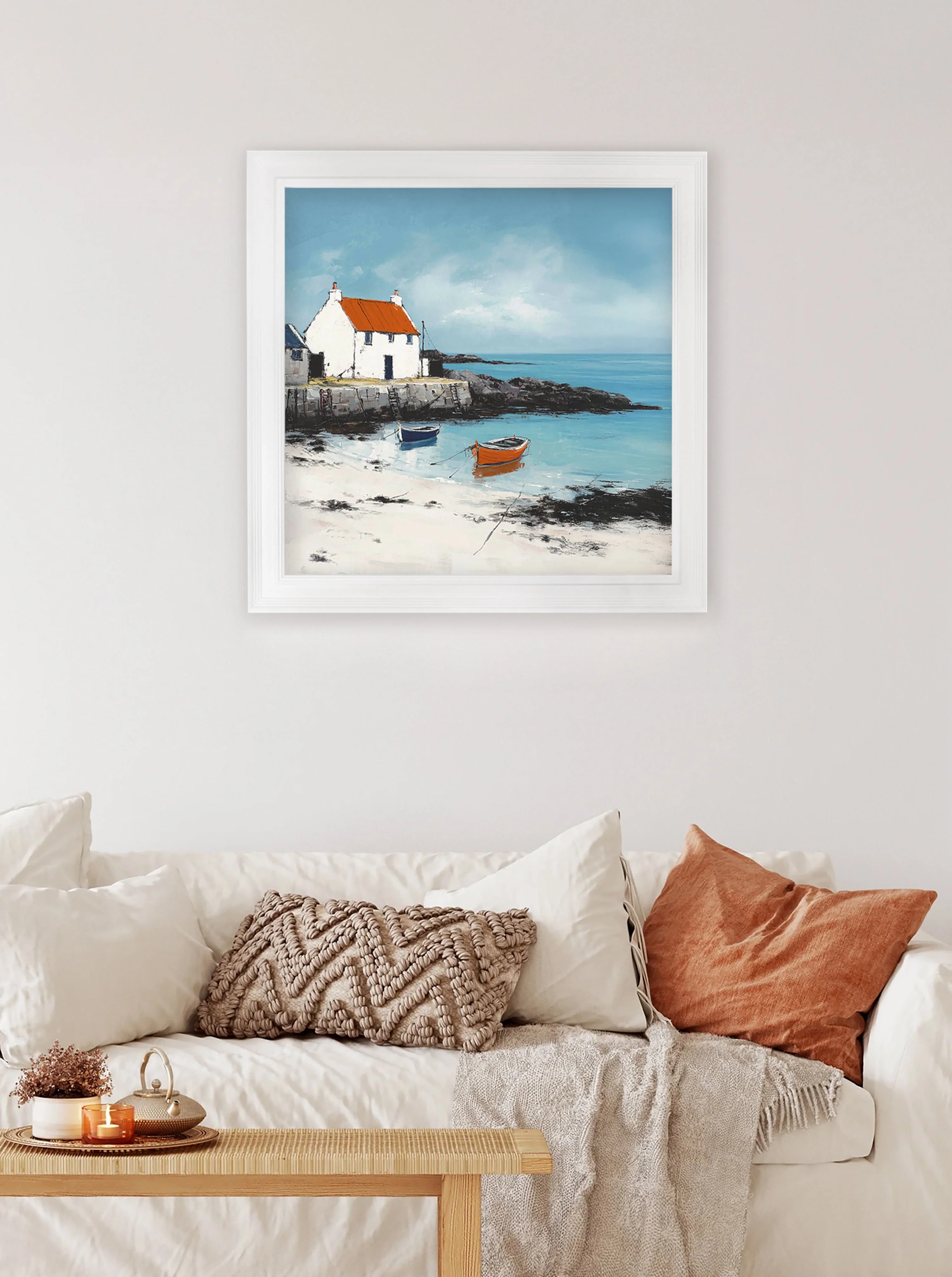 The Coastal House - White Hurstwood Square Frame - Image 3