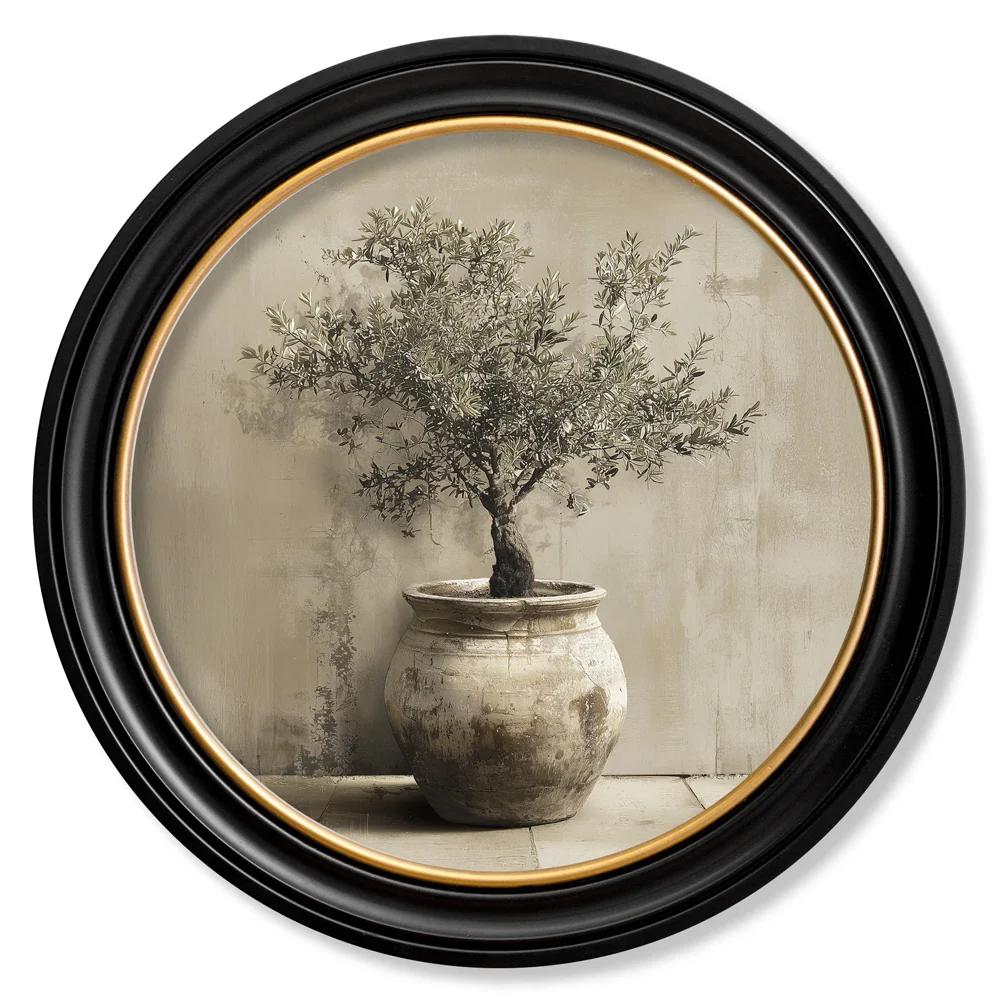 The Olive Tree – Oxford Round Frame - Image 2