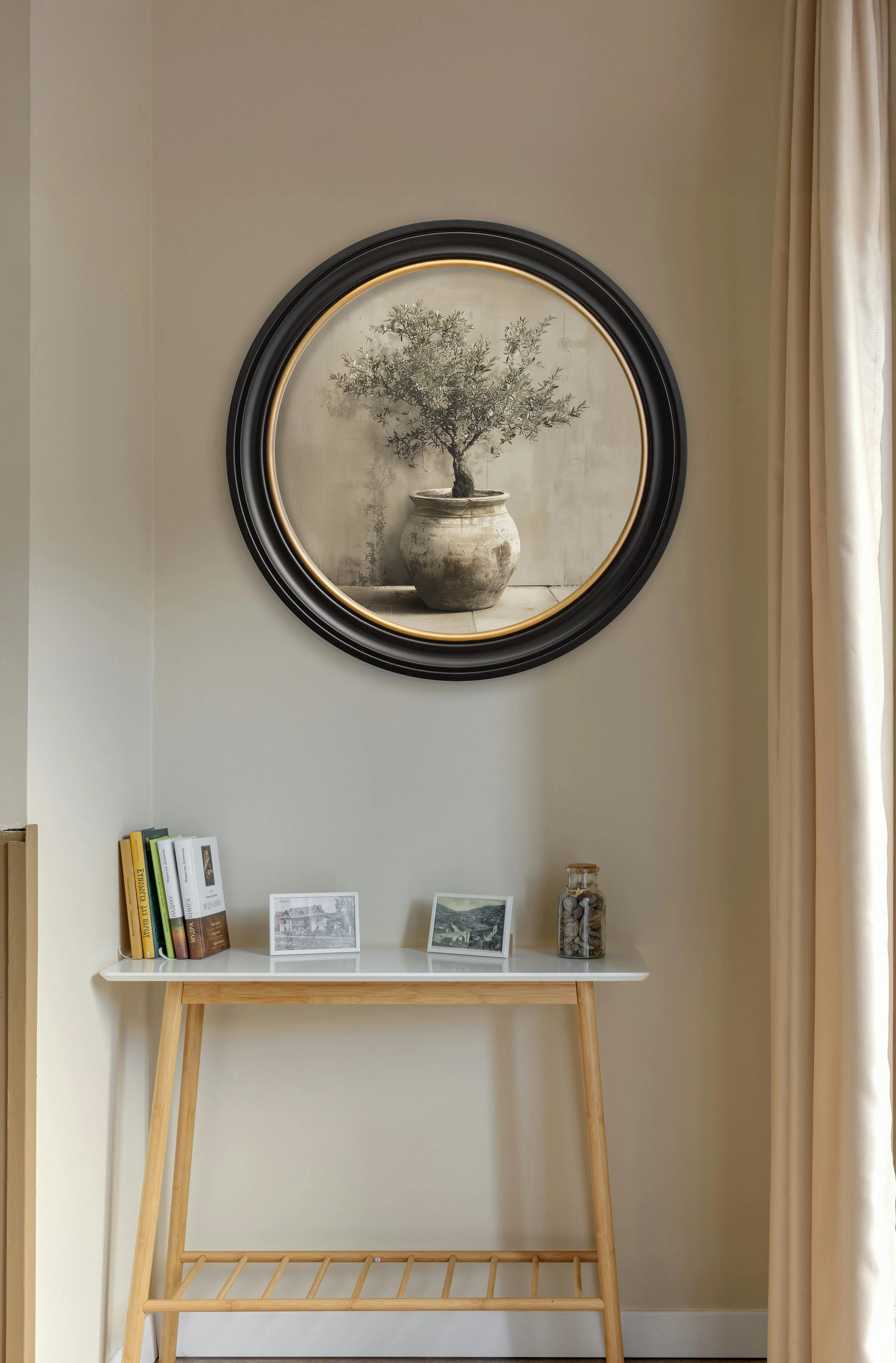 The Olive Tree – Oxford Round Frame - Image 4