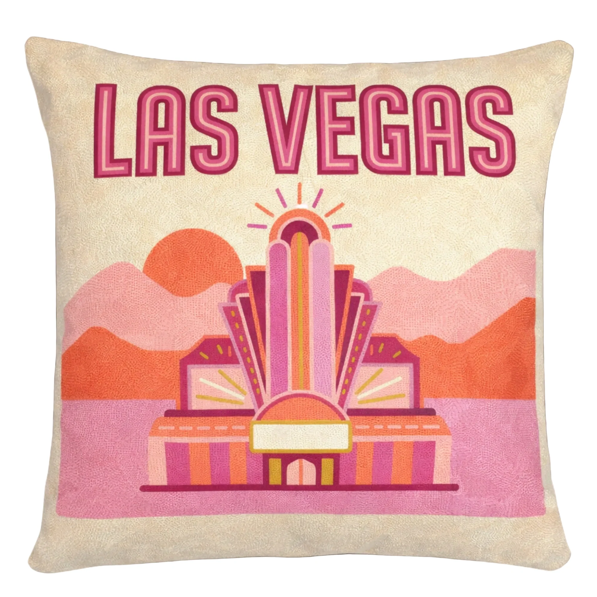 The Pillow Drop Las Vegas Needlepoint Cushion