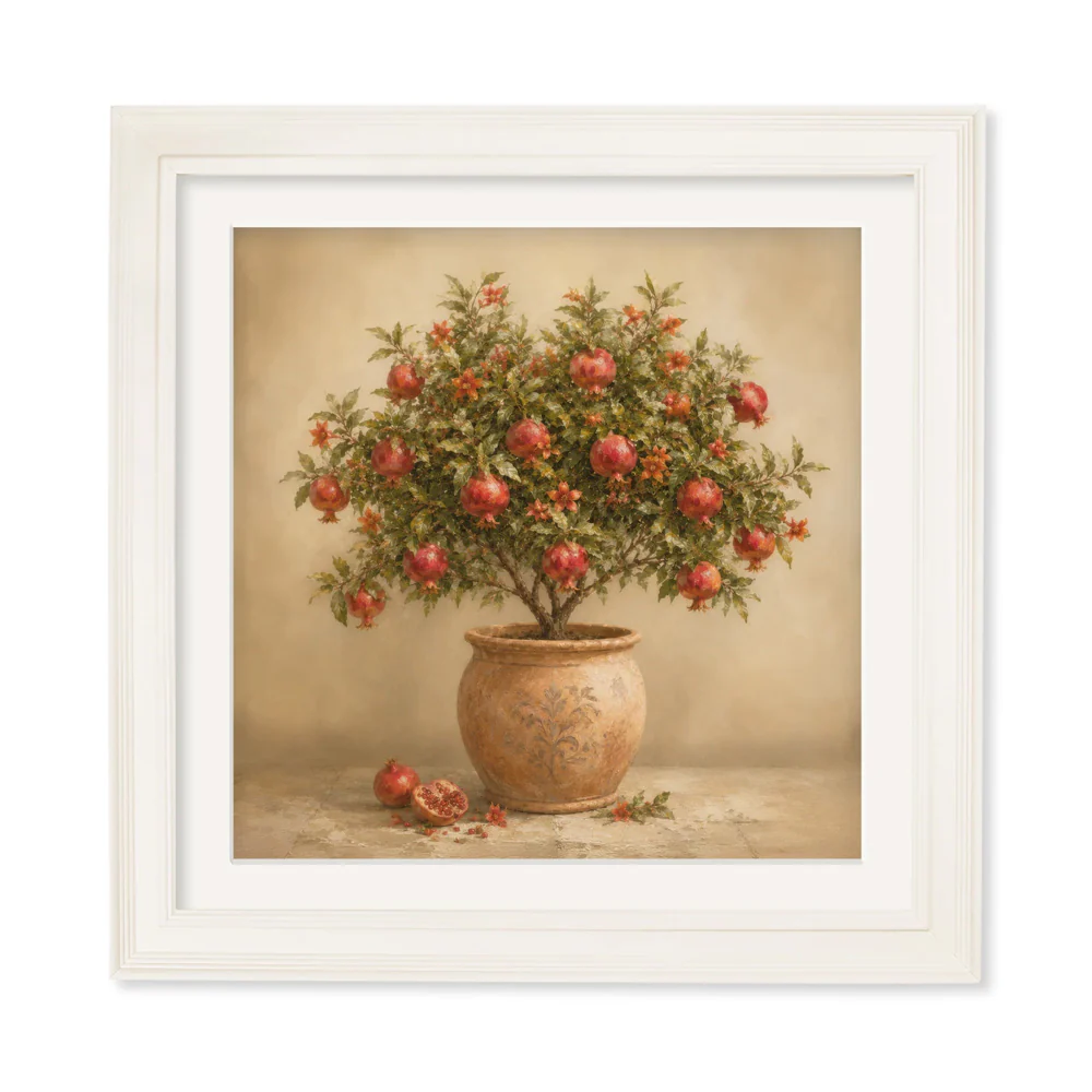 The Pomegranate Tree - Cream Hurstwood Square Frame - Image 2
