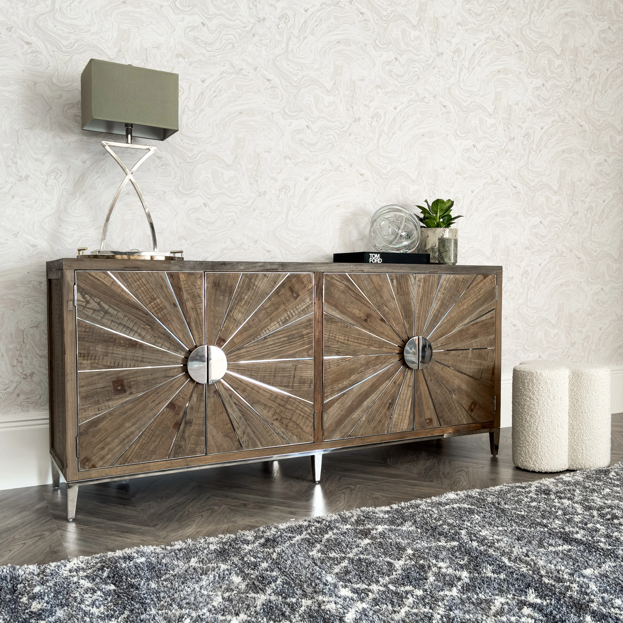 The Sol Reclaimed Elm Sideboard - Image 10