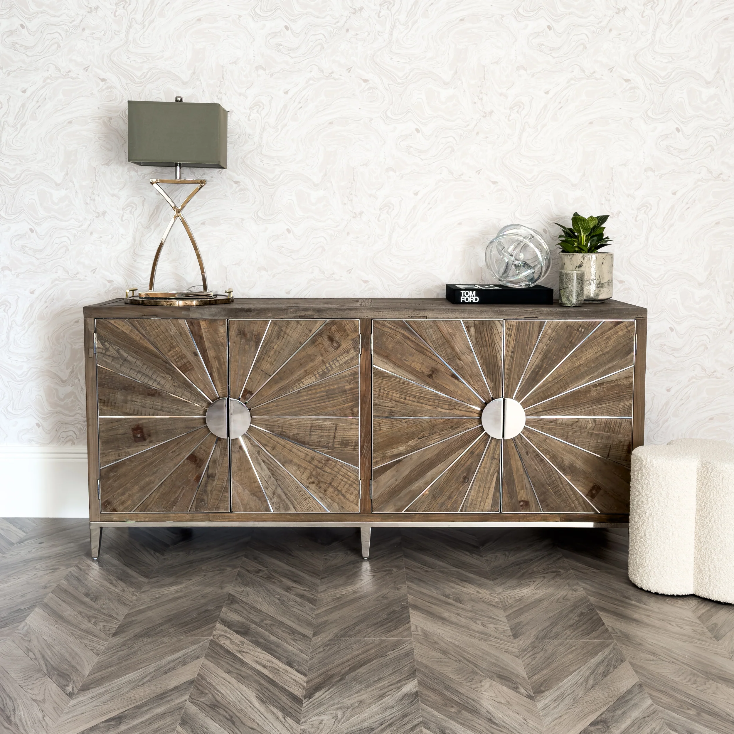 The Sol Reclaimed Elm Sideboard - Image 4