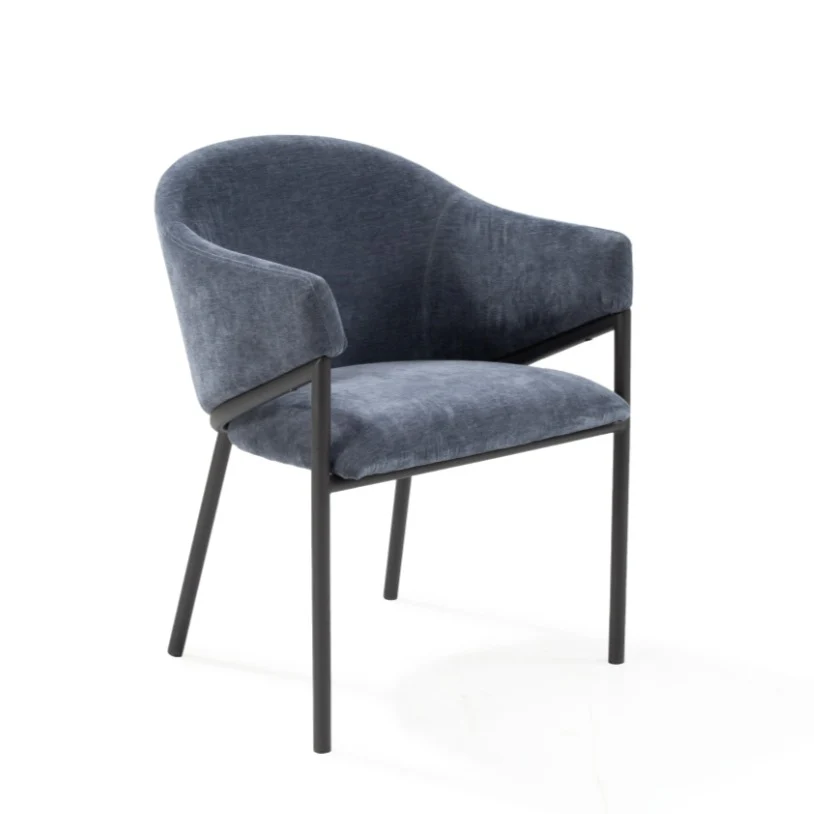 Tommy Franks Aidan Armchair – Navy – Set of 2 - Image 3