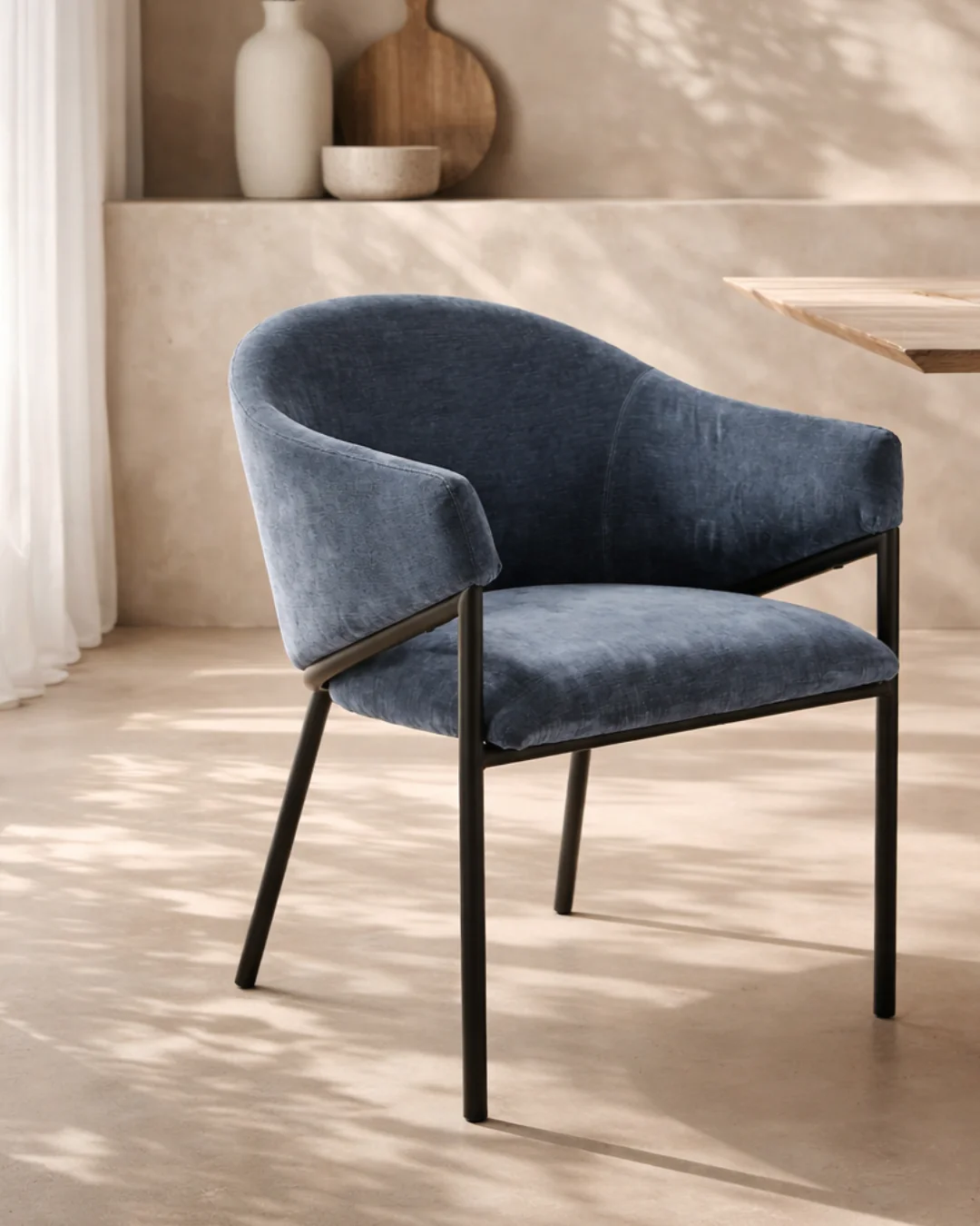 Tommy Franks Aidan Armchair – Navy – Set of 2 - Image 4