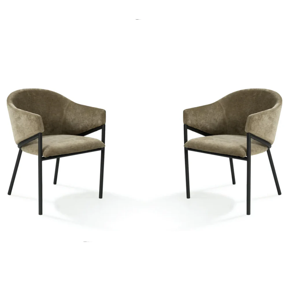 Tommy Franks Aidan Chair – Olive – Set of 2