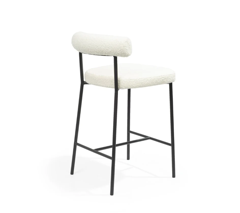 Tommy Franks Alita Bar Stool – Chex Bouclé Polar - Image 3