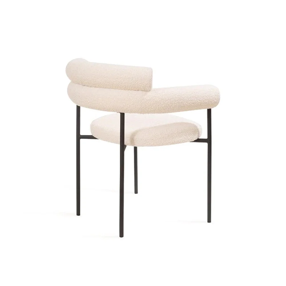 Tommy Franks Alita Dining Chair – Chex Polar Boucle Fabric - Image 4
