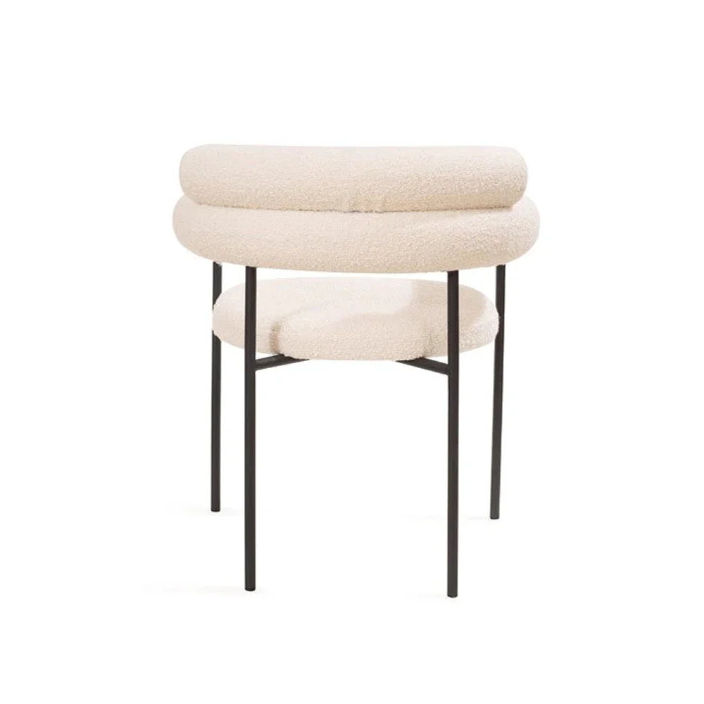 Tommy Franks Alita Dining Chair – Chex Polar Boucle Fabric - Image 5