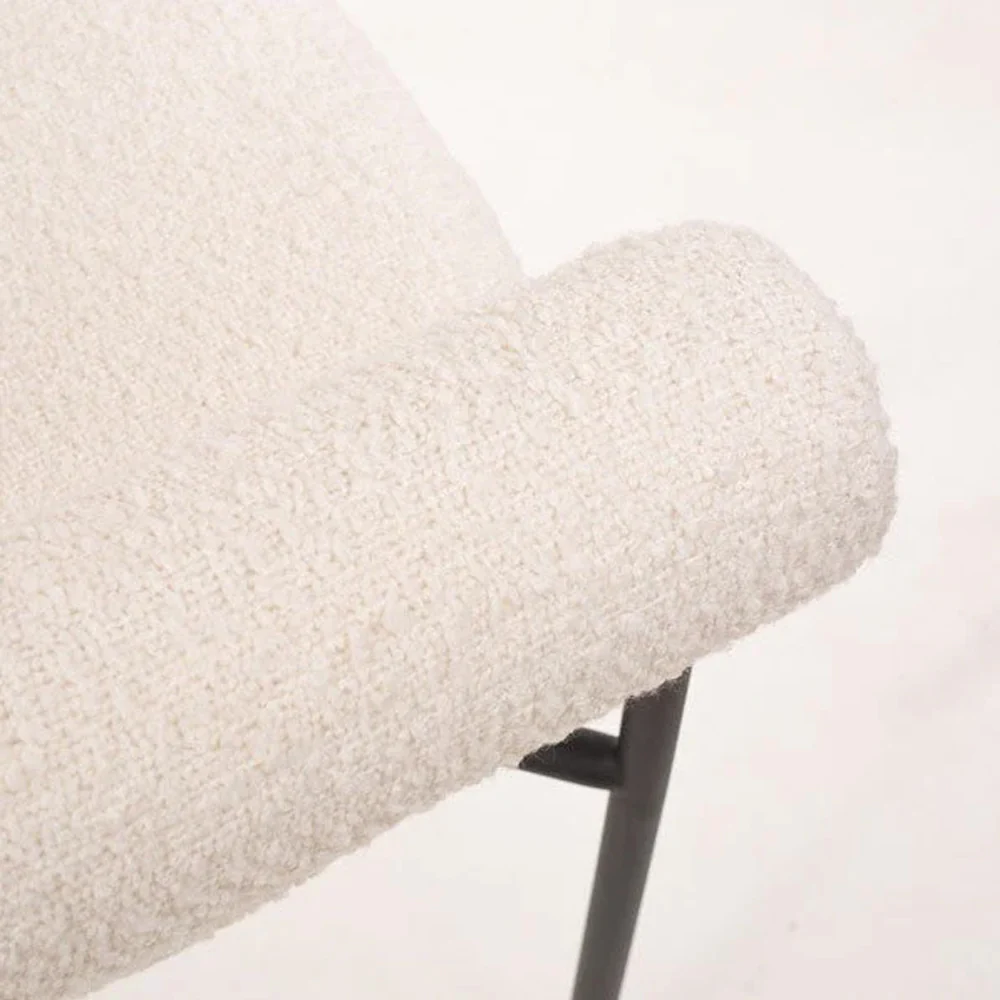 Tommy Franks Alita Dining Chair – Chex Polar Boucle Fabric - Image 6