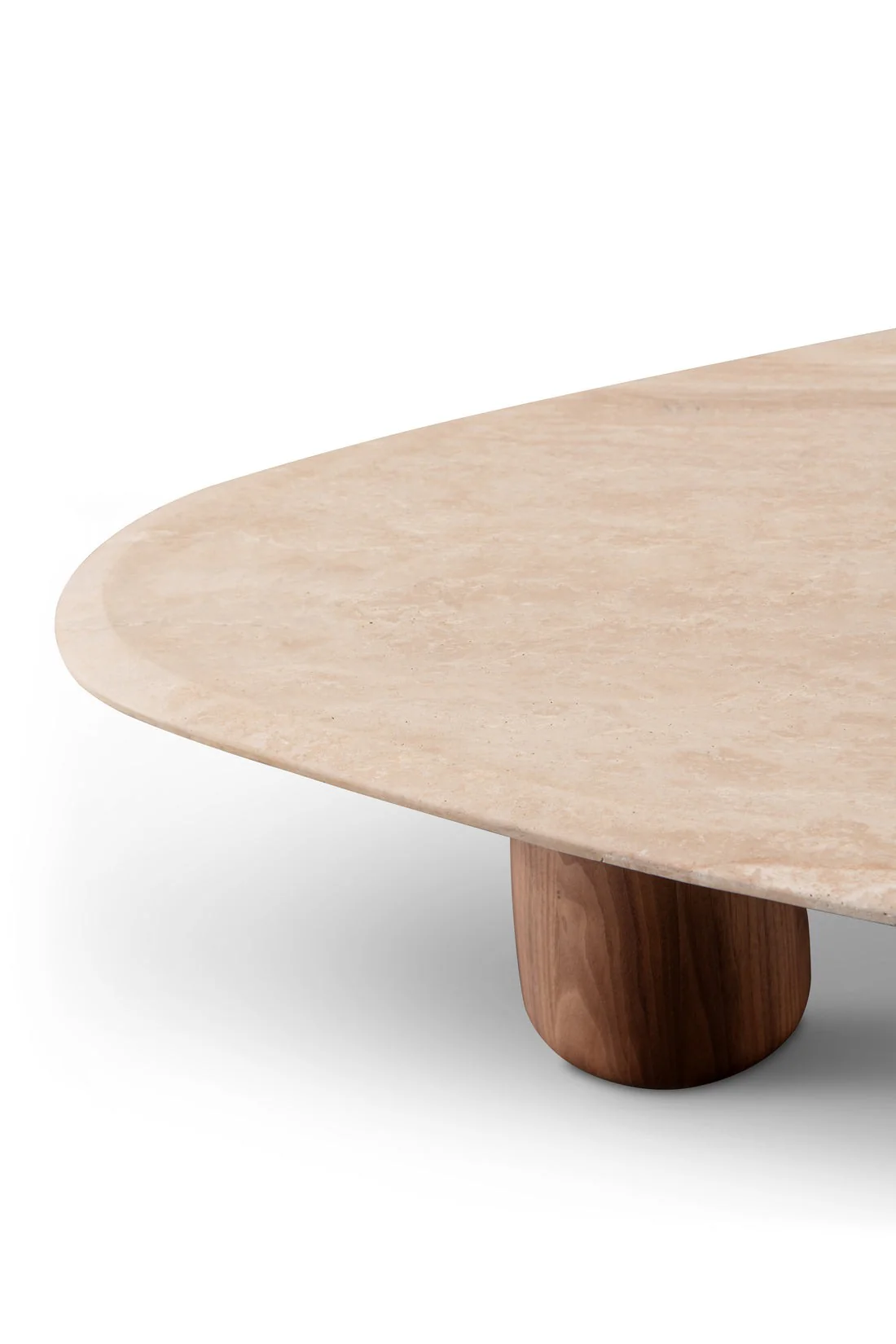 Tommy Franks Basilca Coffee Table - Walnut Travertine - Image 3