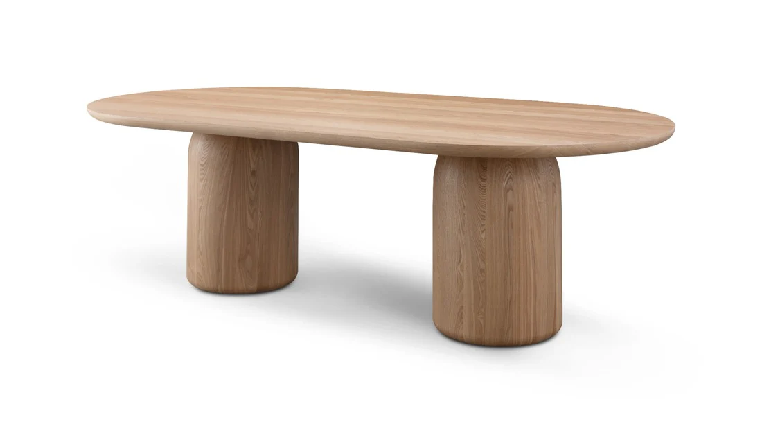 Tommy Franks Basilca Dining Table - 240cm - Ash Oak - Image 2