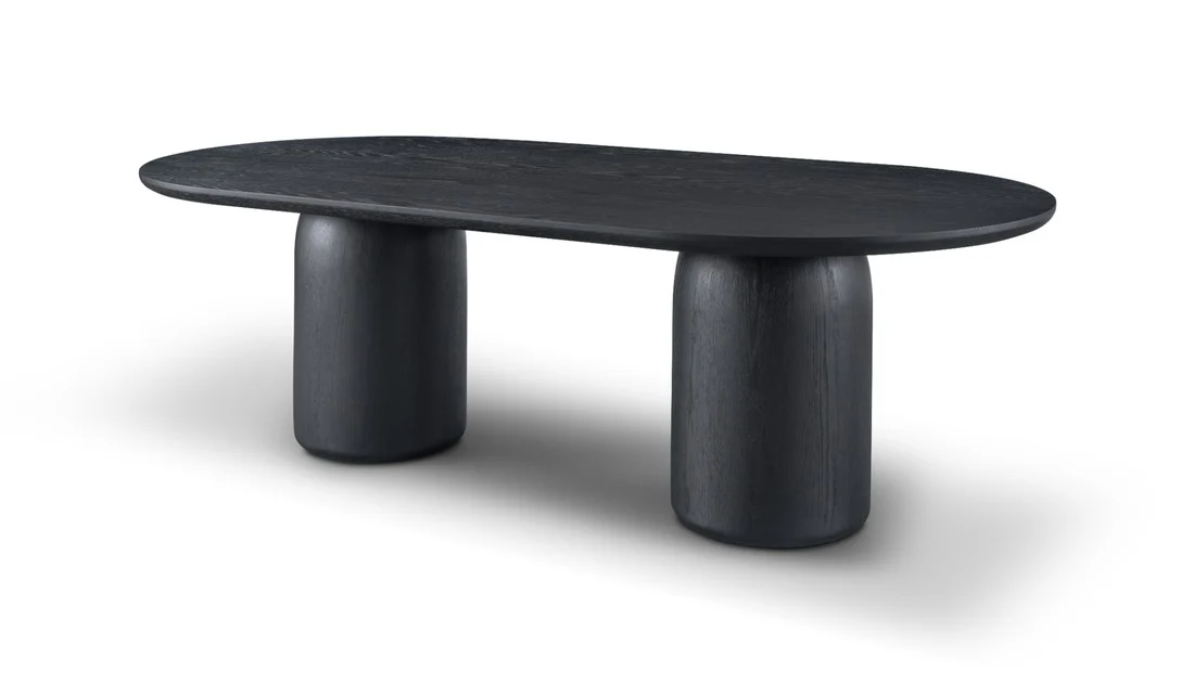Tommy Franks Basilca Dining Table - 240cm - Matte Black - Image 2